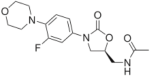 chemical structure of linezolid