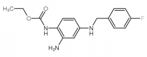 chemical structure of Retigabine; Ezogabine