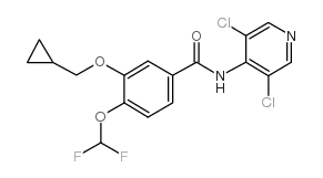 chemical structure of Roflumilast: CAS#162401-32-3