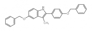 chemical structure of Bazedoxifene 198479-63-9