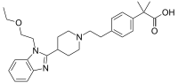 chemical structure of Bilastine