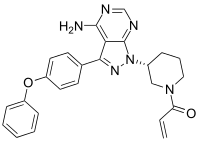 chemical structure of Ibrutinib