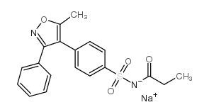 chemical structure of Parecoxib sodium