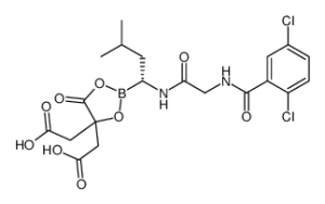 chemical structure of Ixazomib citrate CAS#1239908-20-3