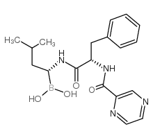 chemical structure of Bortezomib: CAS#179324-69-7
