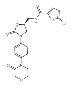 chemical structure of Rivaroxaban: CAS#366789-02-8