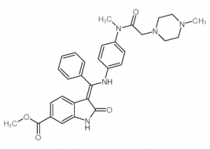chemical structure of Nintedanib:CAS# 656247-17-5