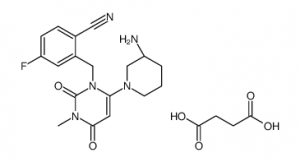 chemical structure of Trelagliptin succinate CAS#1029877-94-8