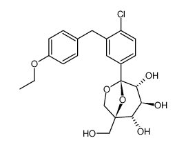 chemical structure of Ertugliflozin: CAS# 1210344-57-2