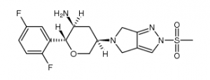 chemical structure of Omarigliptin: CAS#1226781-44-7