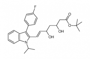 chemical structure of Fluvastatin intermediate CAS#129332-29-2
