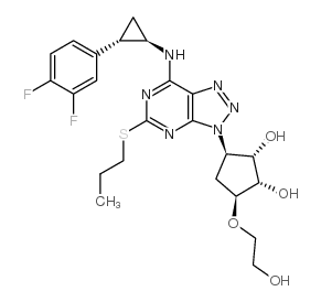 chemical structure of Ticagrelor CAS#274693-27-5
