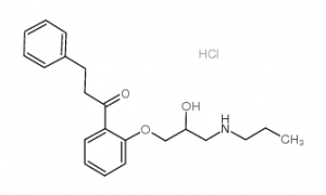 chemical structure of Propafenone Hydrochloride CAS#34183-22-7