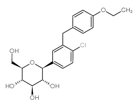 chemical structure of Dapagliflozin