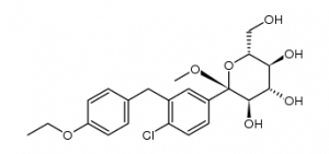 chemical structure of Dapagliflozin intermediate