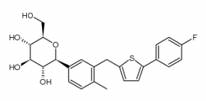 chemical structure of Canagliflozin