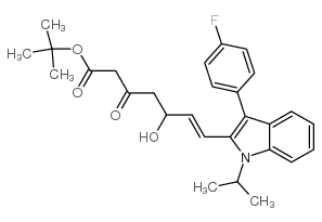 chemical structure of Fluvastatin intermediate CAS#93957-50-7