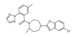 chemical structure of Suvorexant: CAS#1030377-33-3