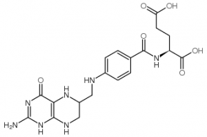 chemical structure of Tetrahydrofolic Acid CAS#135-16-0