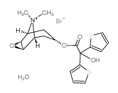 chemical structure of Tiotropium bromide hydrate CAS#139404-48-1