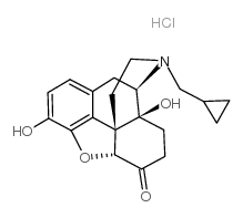 chemical structure of Naltrexone Hydrochloride: CAS#16676-29-2