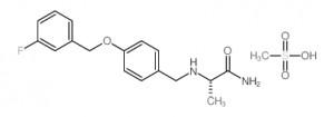 chemical structure of Safinamide mesylate CAS#202825-46-5