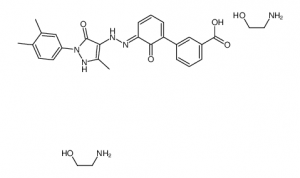 chemical structure of Eltrombopag  olamine