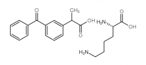 chemical structure of Ketoprofen Lysine Salt CAS#57469-78-0