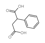 chemical structure of CAS# 635-51-8: DL-Phenylsuccinic acid