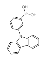 chemical structure of CAS#864377-33-3:	[3-(9H-Carbazol-9-yl)phenyl]boronic acid