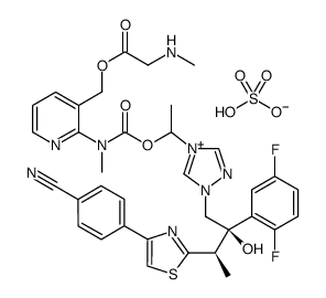 chemical structure of Isavuconazonium sulfate CAS#946075-13-4