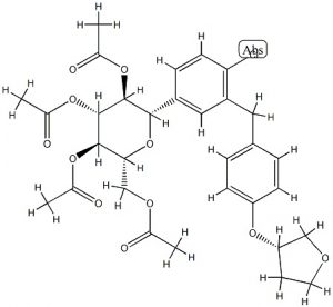 chemical structure of Empagliflozin intermediate