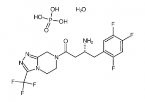 chemical structure of Sitagliptin phosphate monohydrate CAS#654671-77-9