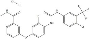 chemical structure of Regorafenib hydrochloride CAS#835621-07-3